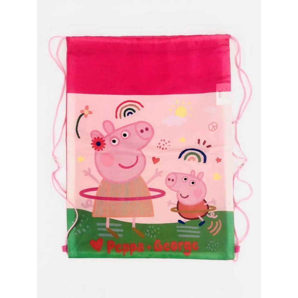 Worek szkolny na buty Świnka Peppa W24