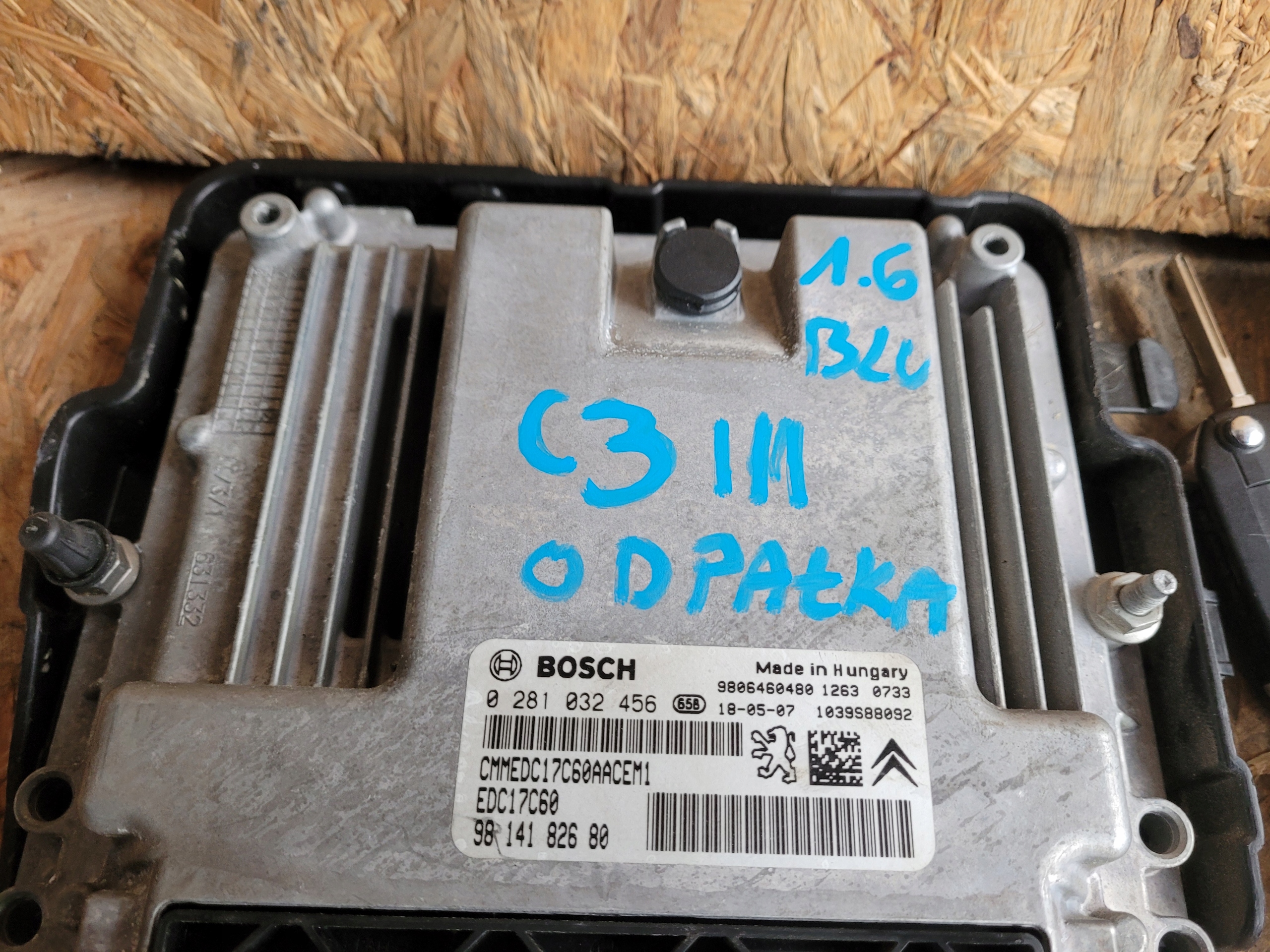 running board STARTOWY ODPALKA CITROEN C3 III 1.6 BLU MANUAL