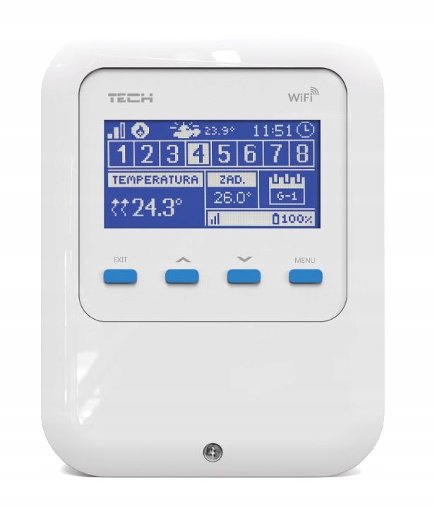 REGULATOR STEROWNIK GRZEJNIKOWY MODUŁ WIFI 8S TECH