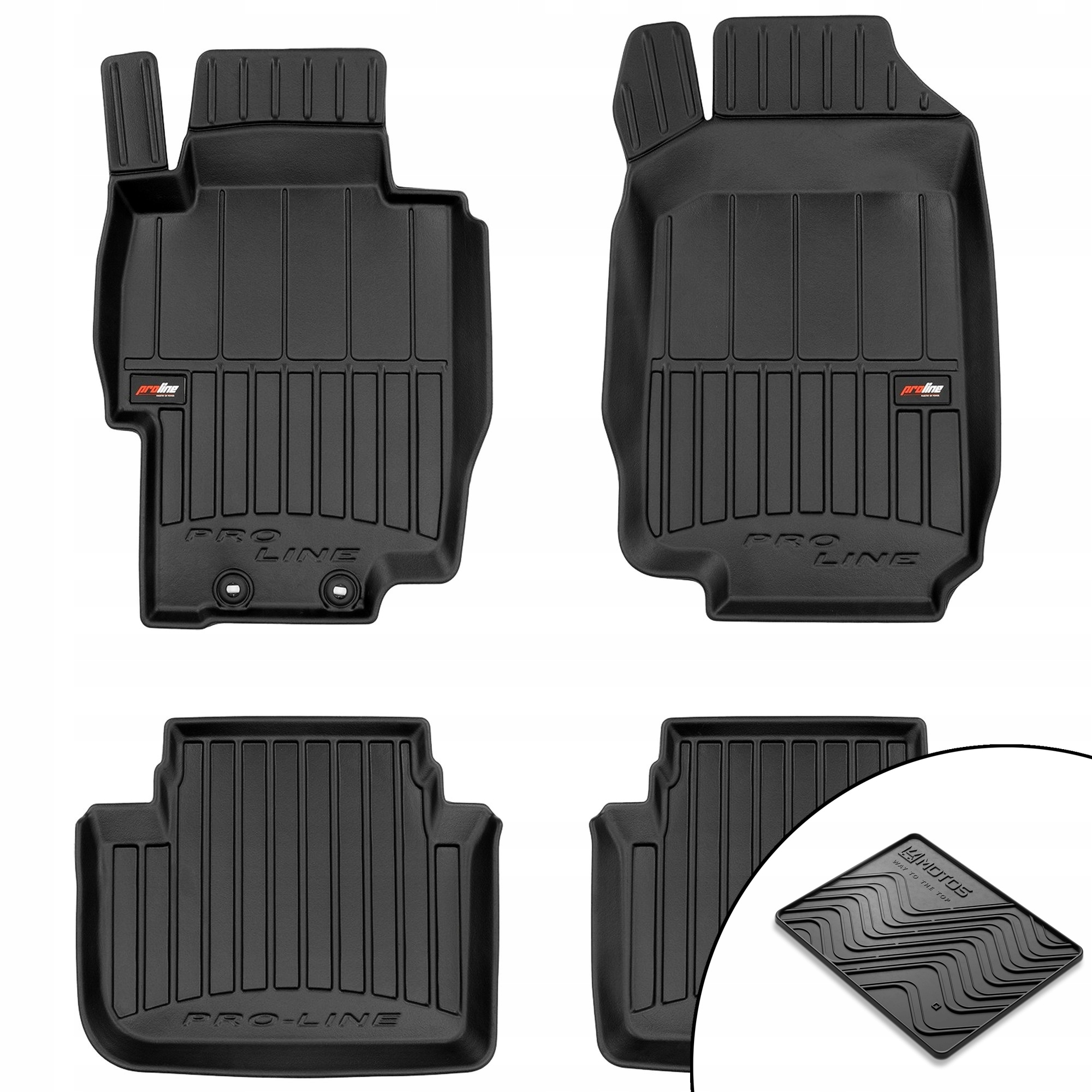Gumové 3D koberce Honda Accord VII 2002-2008 rohož bonus