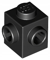 

Lego 26604 klocek 1x1 wypustki czarny 10 szt N