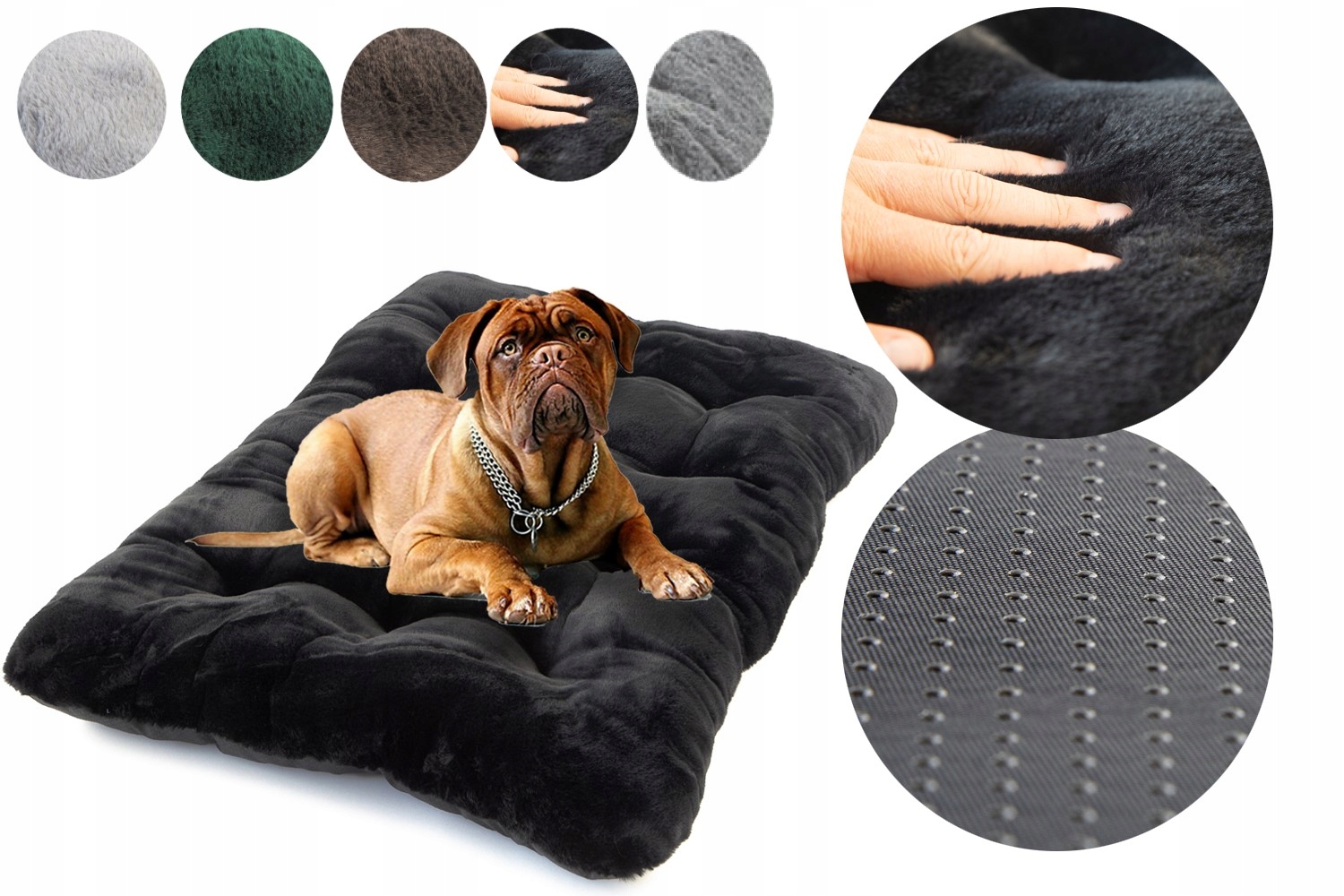 Levně Pelíšek Polštář pro psa a kočku Rabbit 100x70 Černé