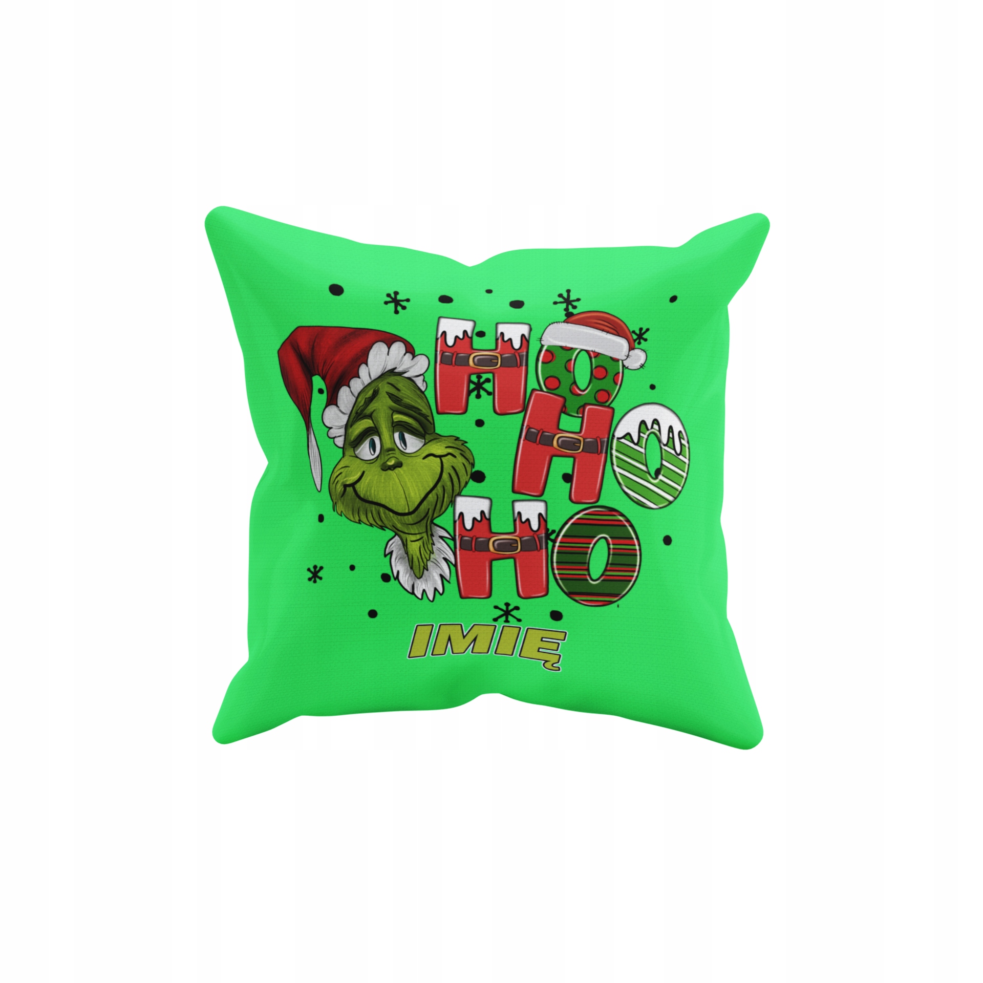 POSZEWKA NA PODUSZKĘ JAŚKA DO PRZEDSZKOLA GRINCH ŚWIĘTA + IMIĘ GRATIS Waga produktu z opakowaniem jednostkowym 0.5 kg