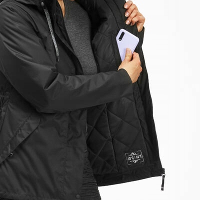 Kurtka turystyczna zimowa damska Quechua SH100 Model -