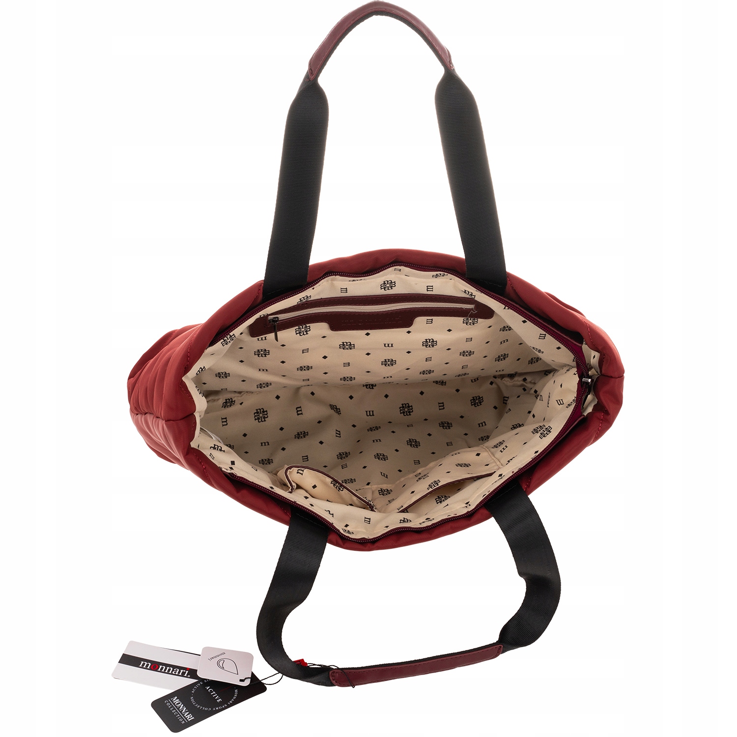 MONNARI TOREBA DAMSKA LISTONOSZKA PIKOWANA KUFEREK Styl miejski