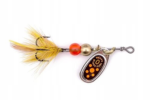 Mepps Black Fury Mouche srebrny/pomarańcz 0/2g
