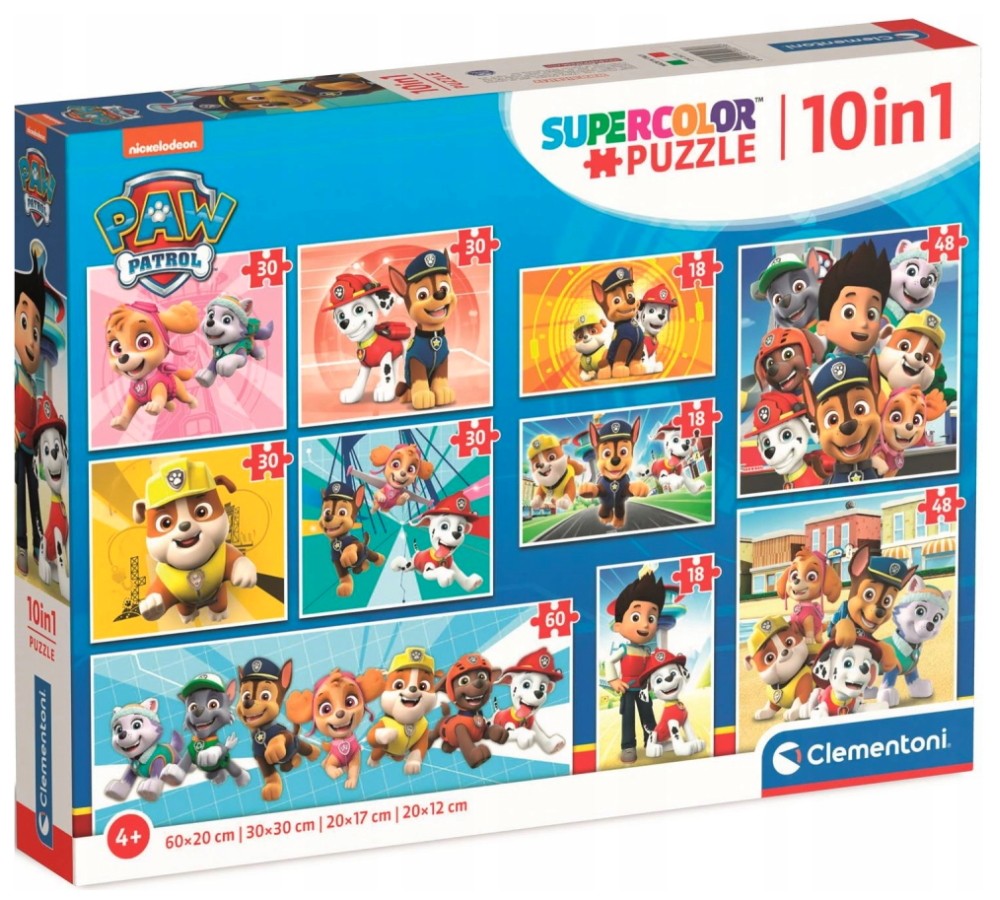

Puzzle 10W1 Psi Patrol Clementoni 10 Układanek