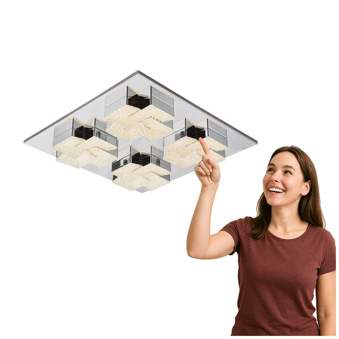 Stropná lampa Clarise MX15083-4B-56W Italux