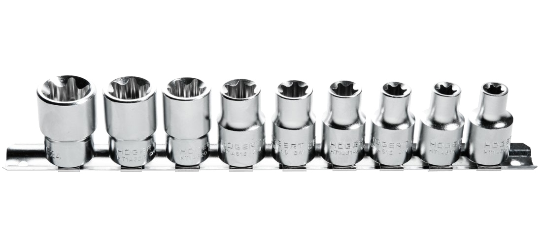 

Zestaw nasadek Torx 9 szt. 1/2" rozm. E10-E24