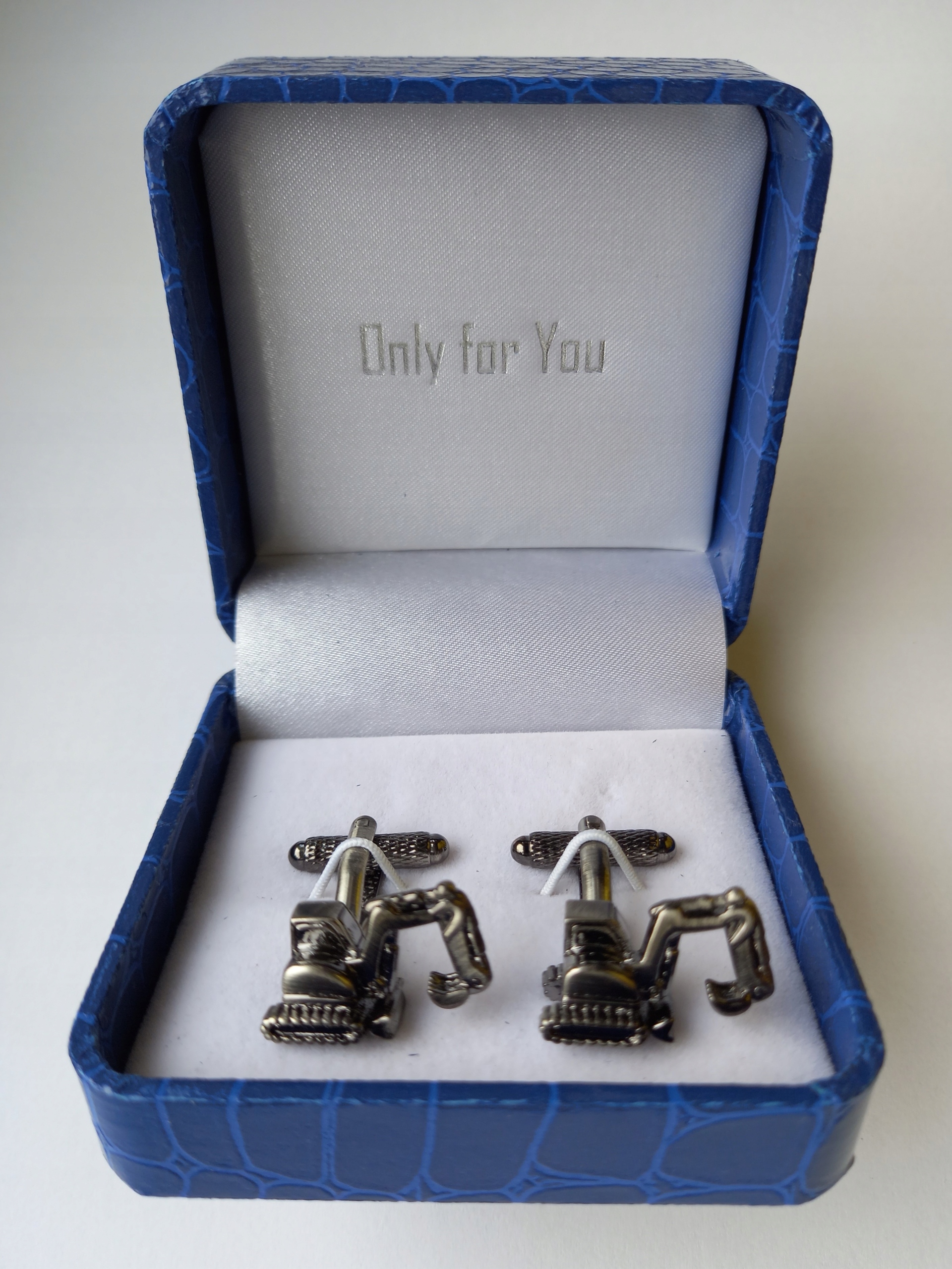 Titanové manžetové knoflíčky Bagr Buldozer