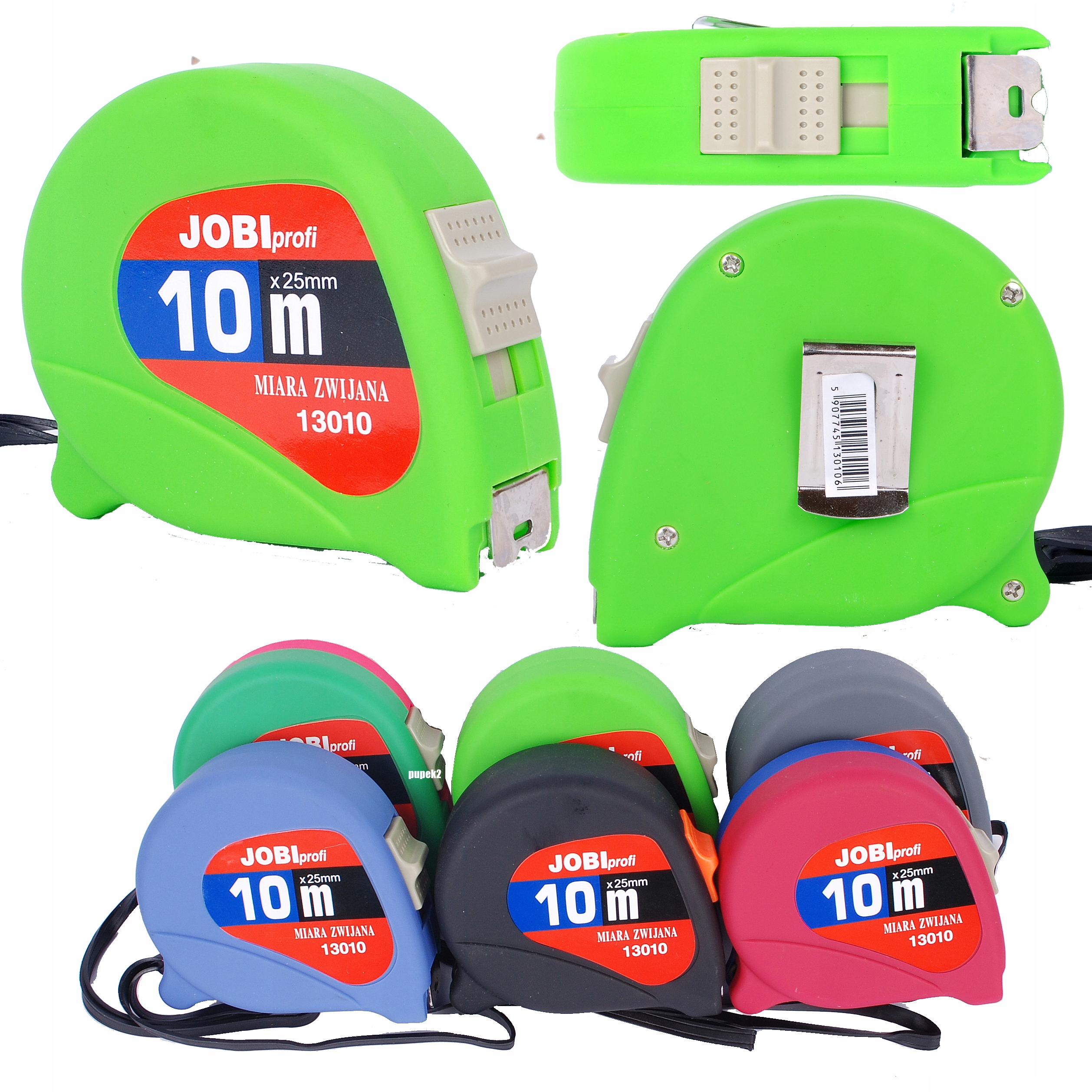 

Jobi miarka metrówka miara zwijana 10m Trwała 25mm