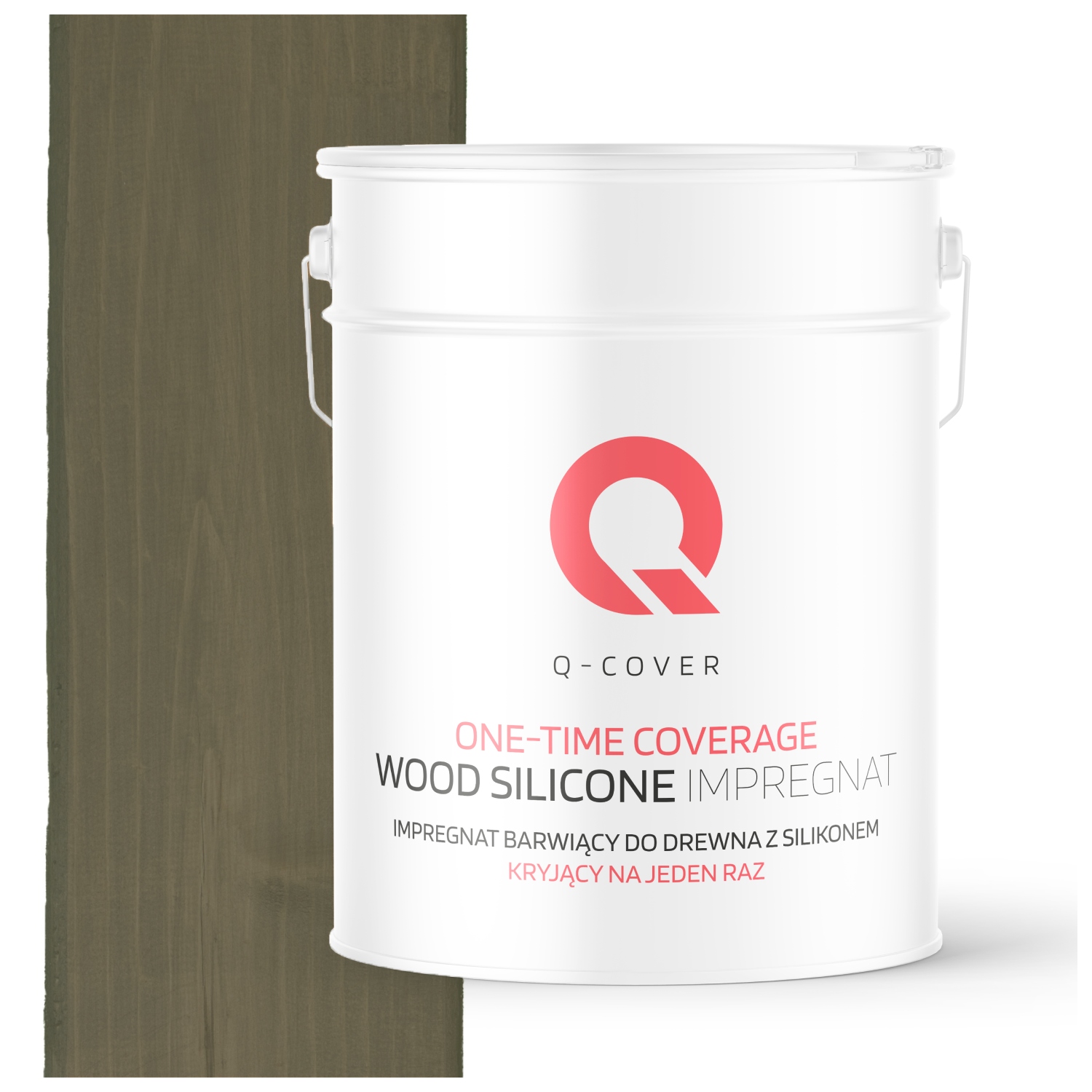 Impregnácia Na Drevo Extra Farba S Ochranným Silikónom Naraz Šedá V Hnedej Farbe 10 L