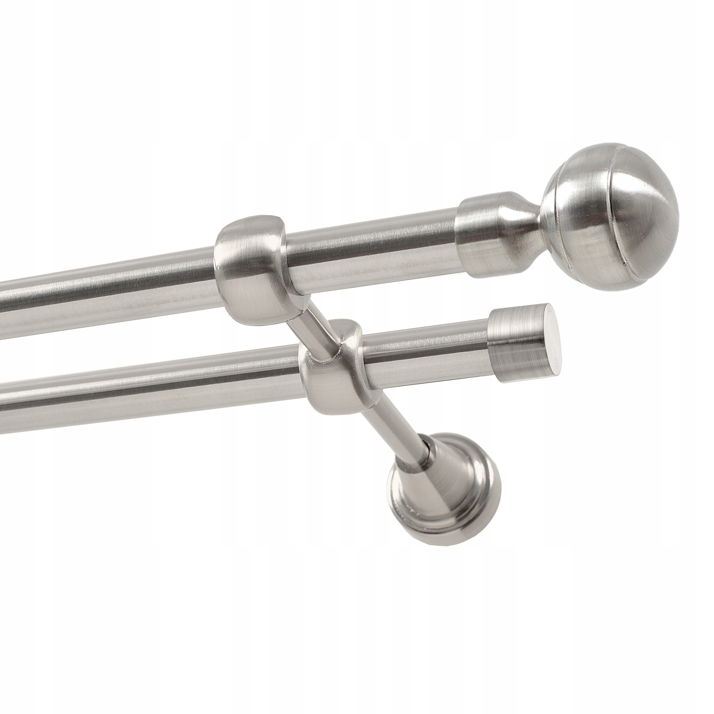 

Karnisz metalowy podwójny 16 mm 140 cm bez kółek