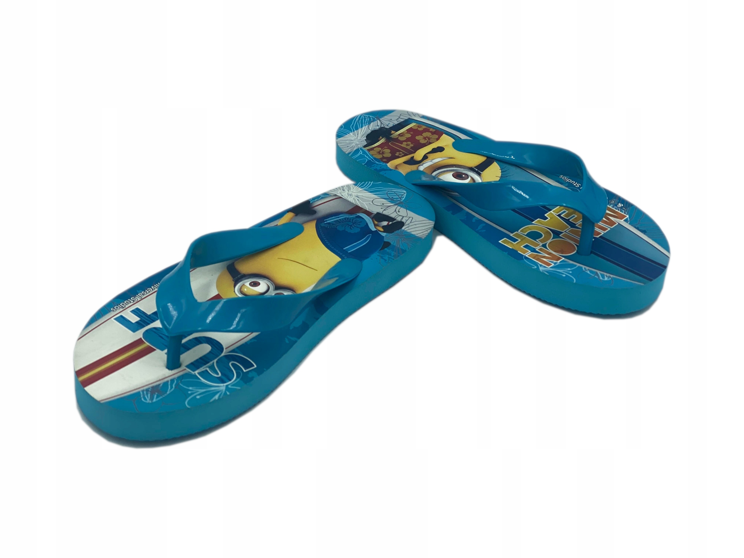 

Japonki Minionki, klapki super lekkie roz. 32/33