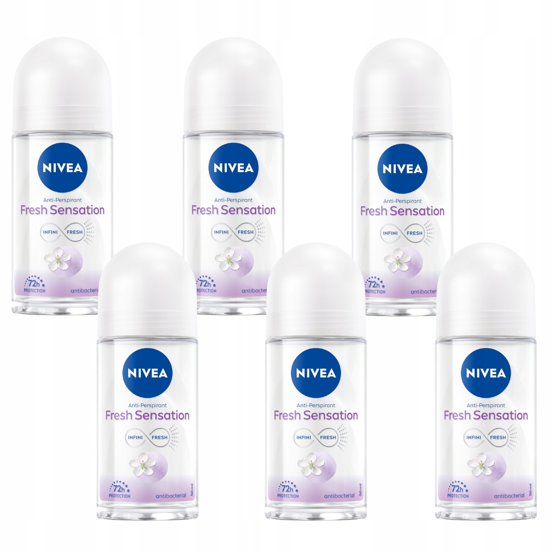 Nivea Fresh Sensation Dámský kuličkový antiperspirant do podpaží 50 ml x 6 ks