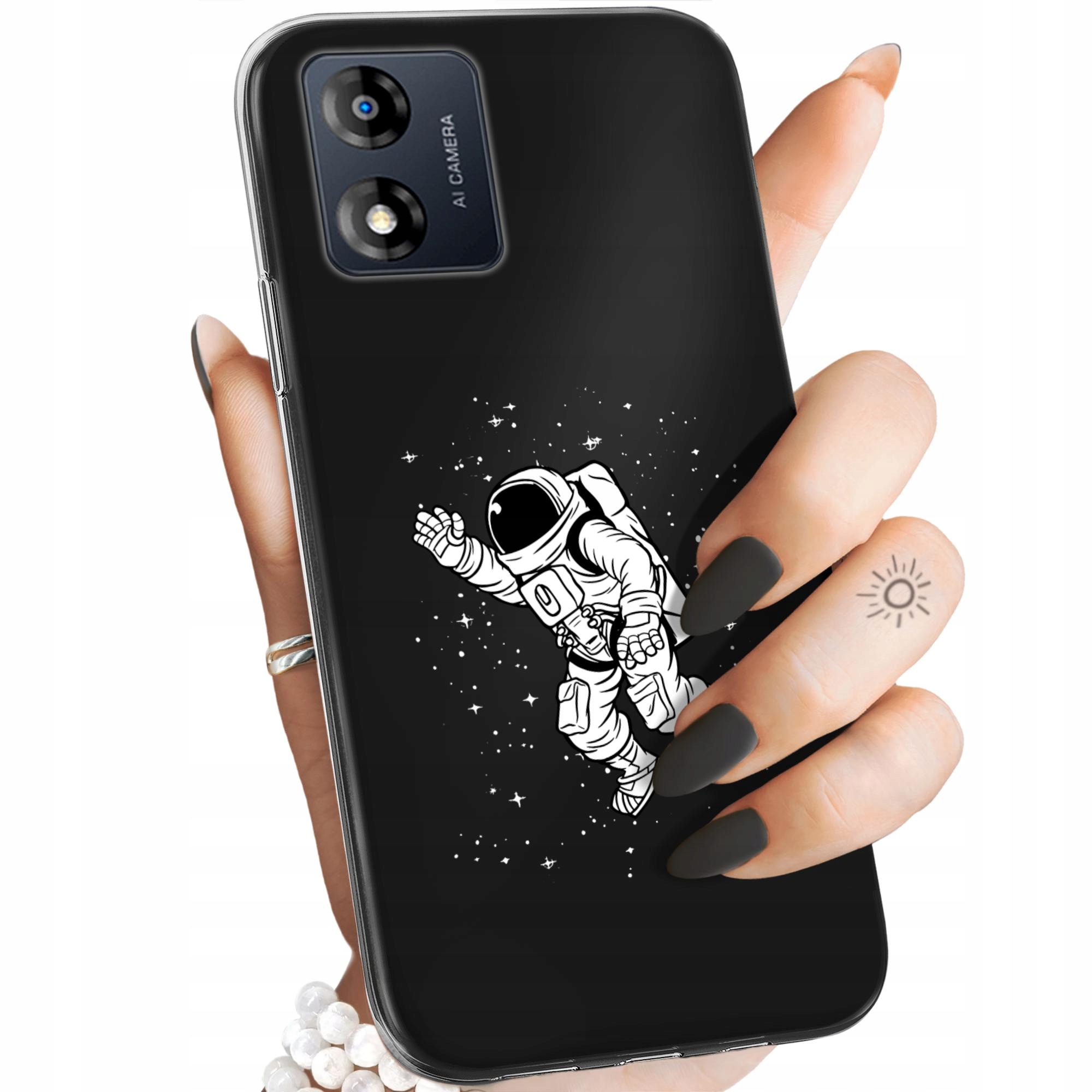 Etui Do Motorola Moto E13 Astronauta Kosmonauta Rakieta Obudowa Case