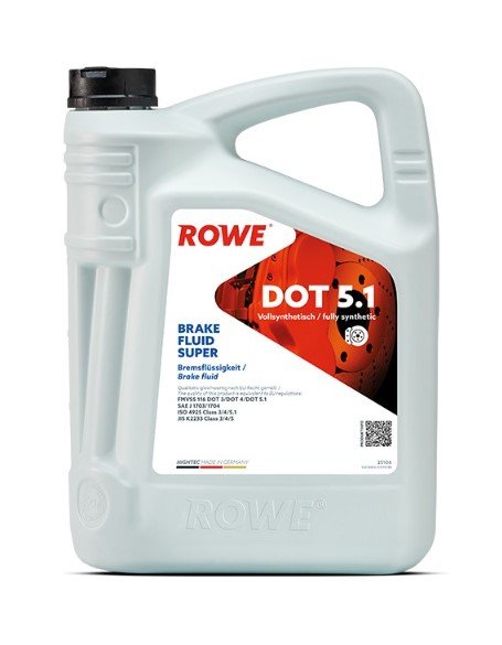 МАСЛО ROWE HIGHTEC BRAKE FLUID SUPER DOT 5.1 5L FMV