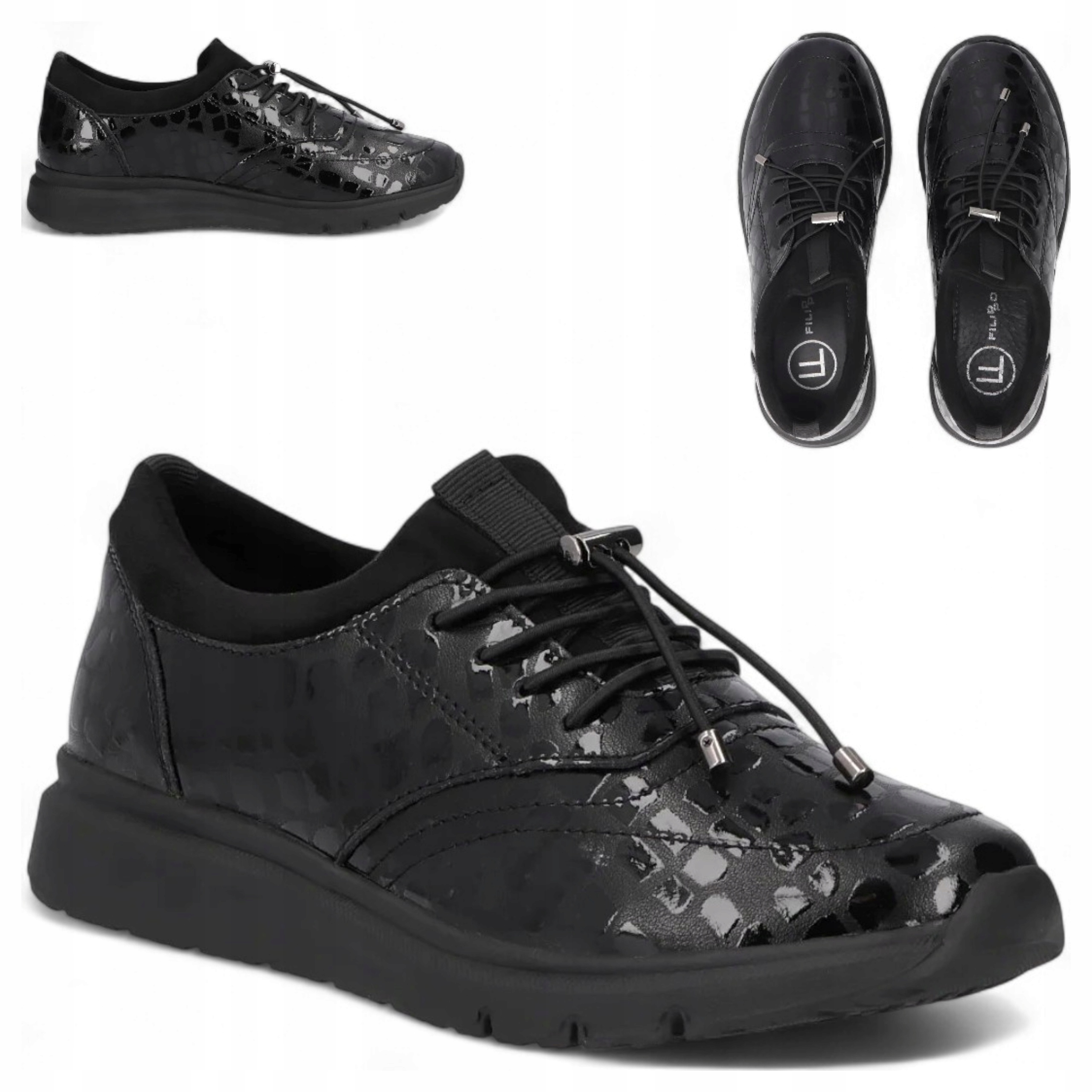 Tenisky z kůže 38 Filippo Boty na podzim se zavazováním Elegantní Pohodlné