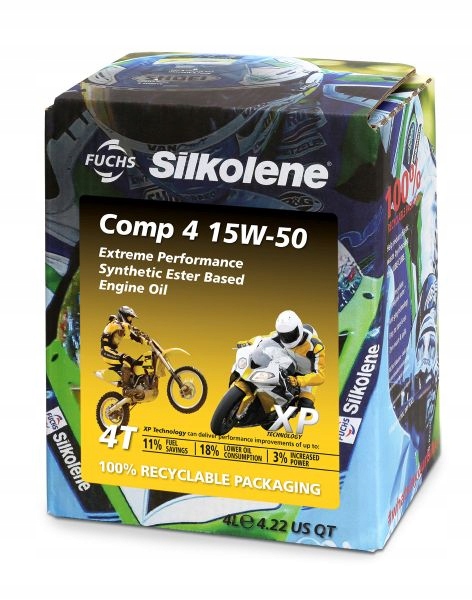 Olej pre motory 4T Sae 15W50 Silkolene Comp 4 4 l