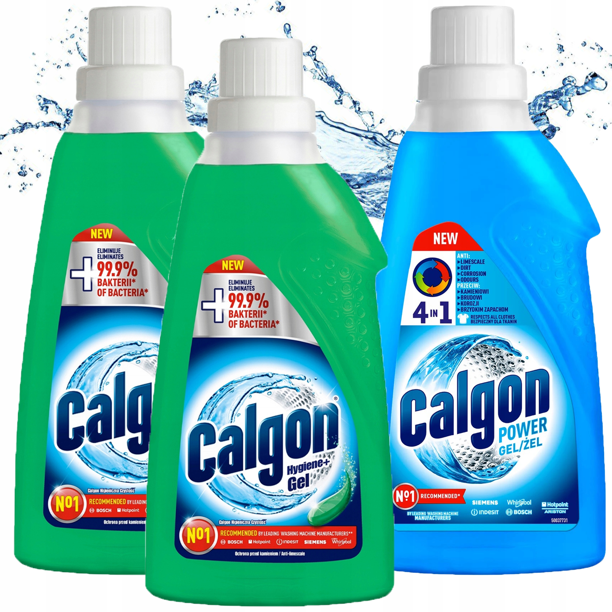 Calgon 2x Gel Hygiene Gel Power 4v1 pro čištění pračky