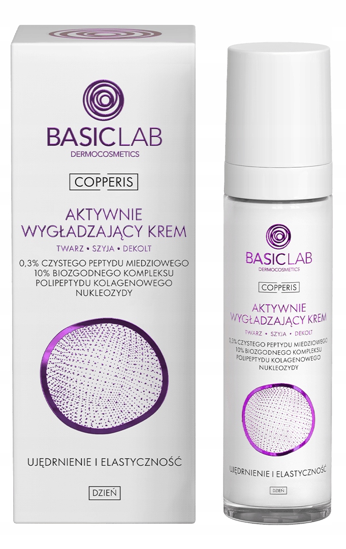 Basiclab Copperis Aktywnie wygładzający krem do twarzy na dzień 50 ml