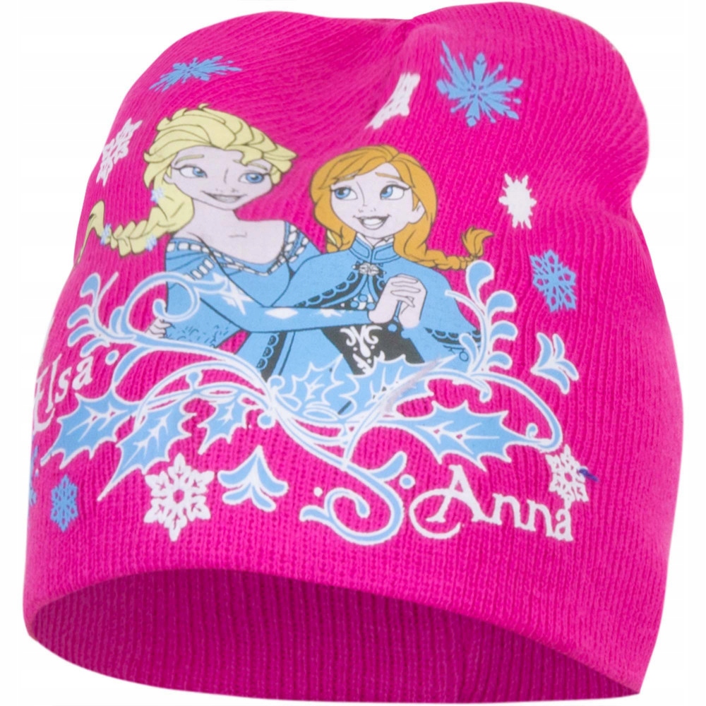 

Czapka Jesienna Zimowa Kraina Lodu 54 Dzianinowa