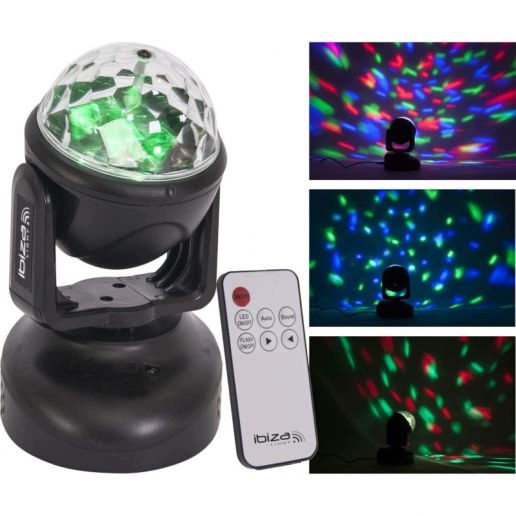 Pohyblivá Led hlava Ibiza Lmh-astro, světelný efekt