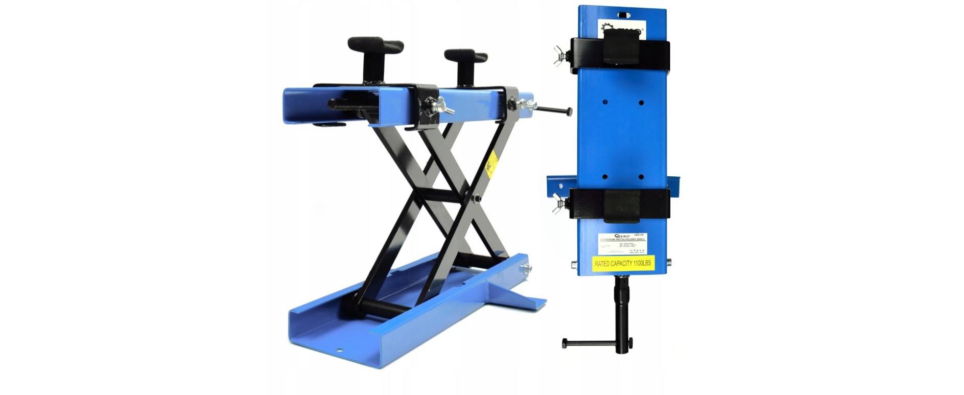 Motocyklový nožnicový zdvihák značky Geko s nosnosťou 500 kg