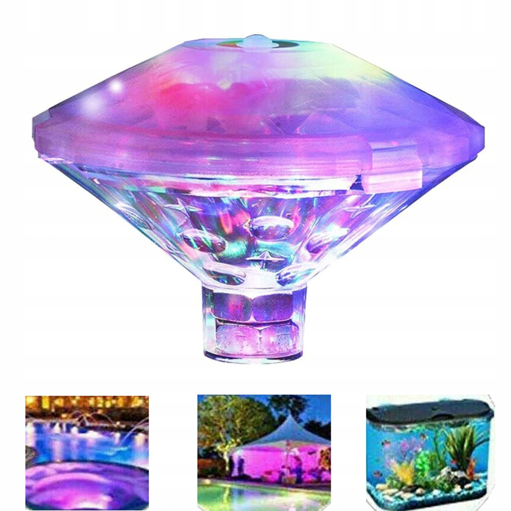 BASEN LAMP FONTANN LED PODWODNE ŚWIATŁO 7-trybów