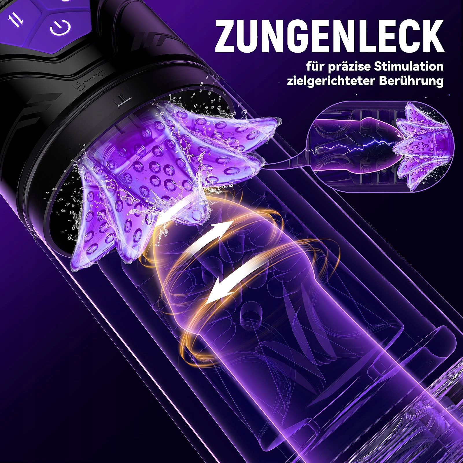 ELECTRIC MASTURBATOR Dla Mężczyzn Z 9 Trybami Teleskopowymi i Rotacyjnymi — miniatura 4