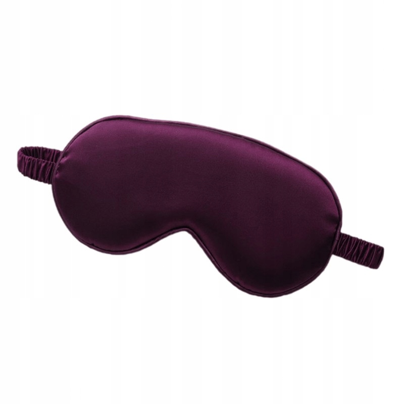 ELEGANCKA OPASKA NA OCZY DO SPANIA - SATYNOWA - ŚLIWKOWA - REGULOWANA