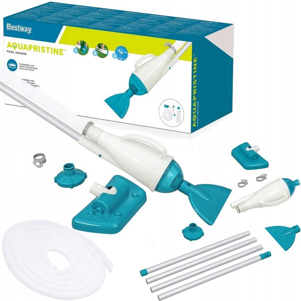 Zestaw Czyszczący Basen Bestway 58212 Odkurzacz do Czyszczenia dna Basenu