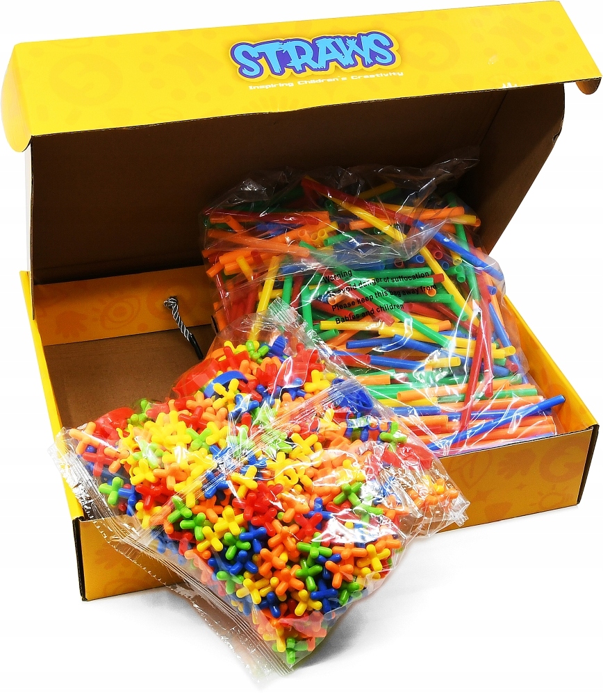 Słomki konstrukcyjne 1000 rurki złączki kółeczka Marka NORIMPEX