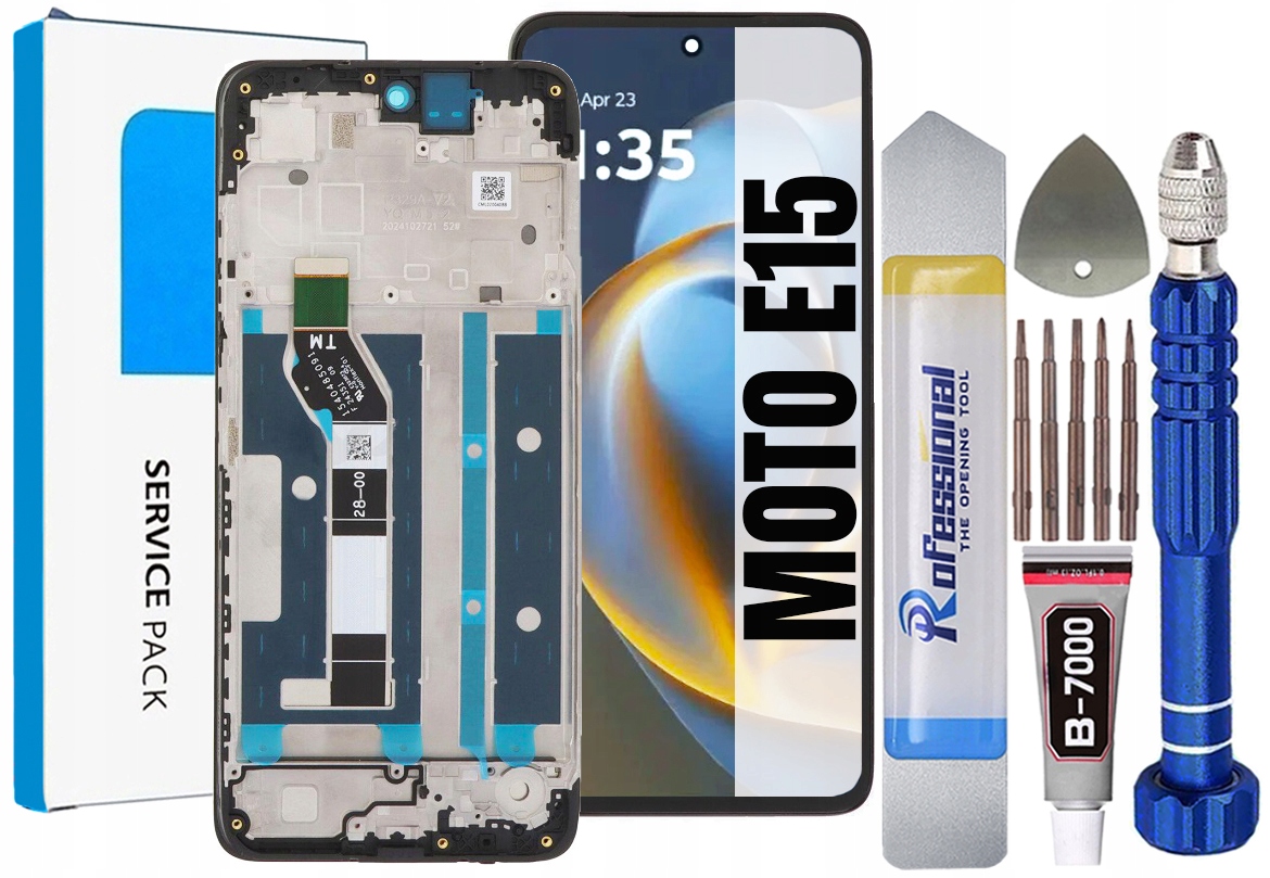 Displej Pro Motorola Moto E15 XT2523 Originální LCD Displej Rámeček