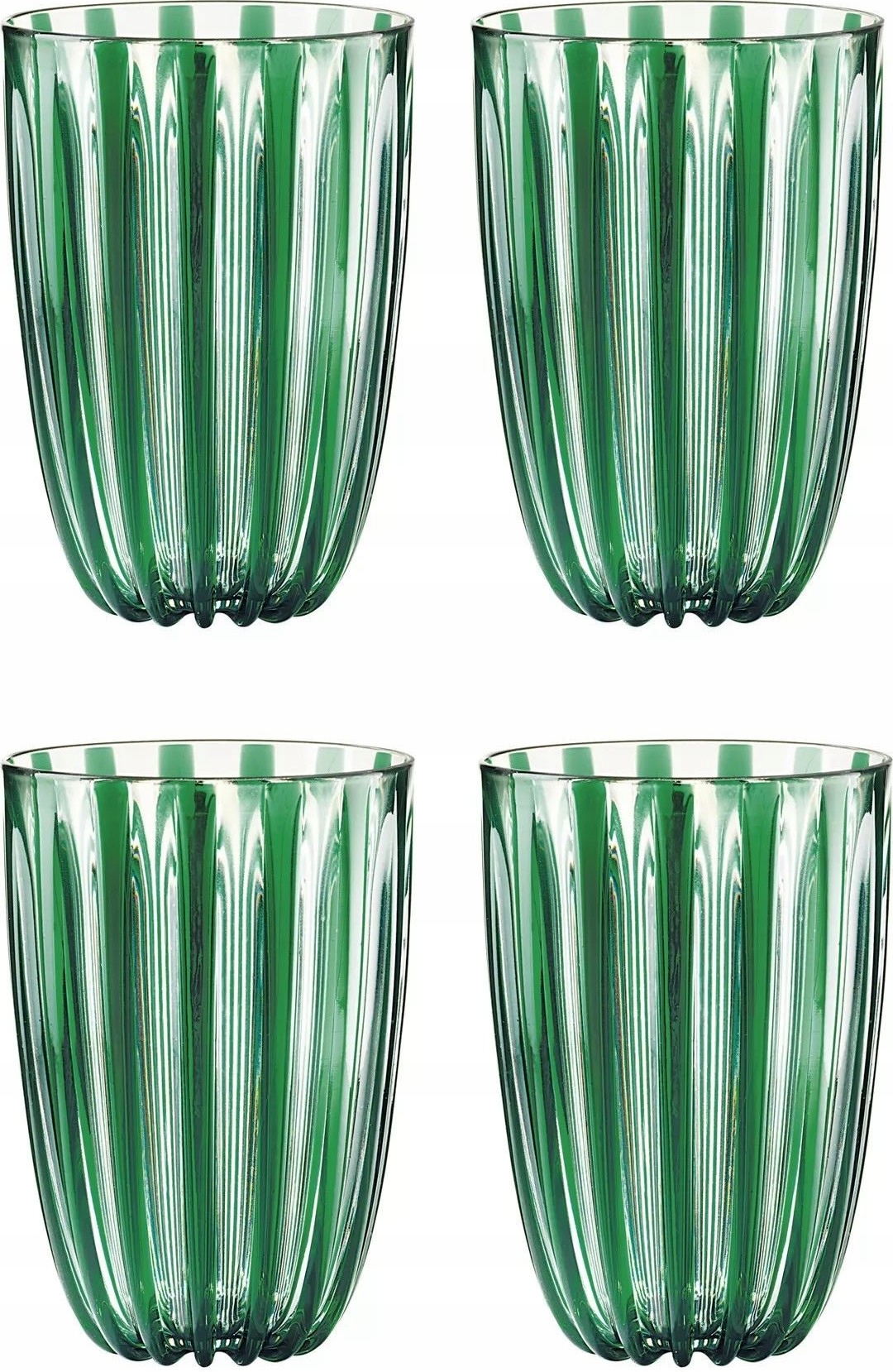 Guzzini Dolcevita 4 Sklenice ze zeleného plastu