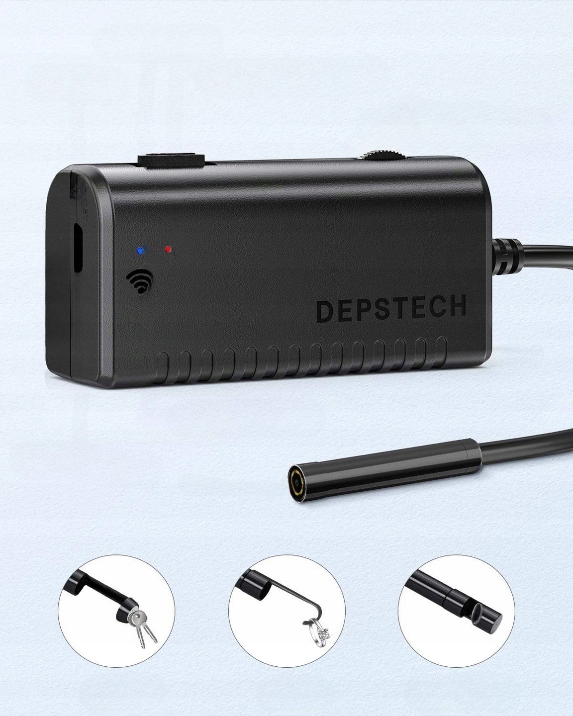 KAMERA INSPEKCYJNA ENDOSKOPOWA Z OŚWIETLENIEM 1200P BEZPRZEWODOWA DEPSTECH Kod producenta B01MYTHWK4