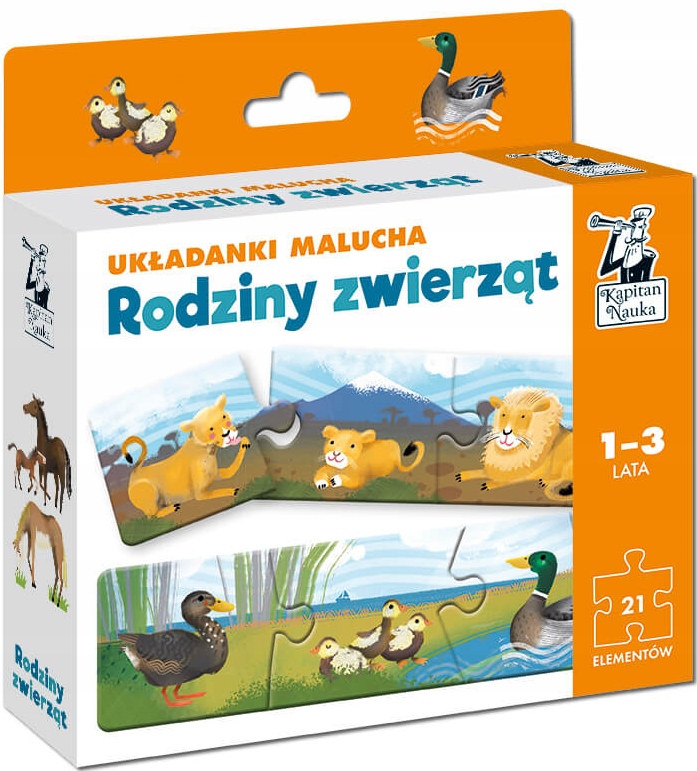 

Układanki malucha Rodziny Zwierząt puzzle 1+