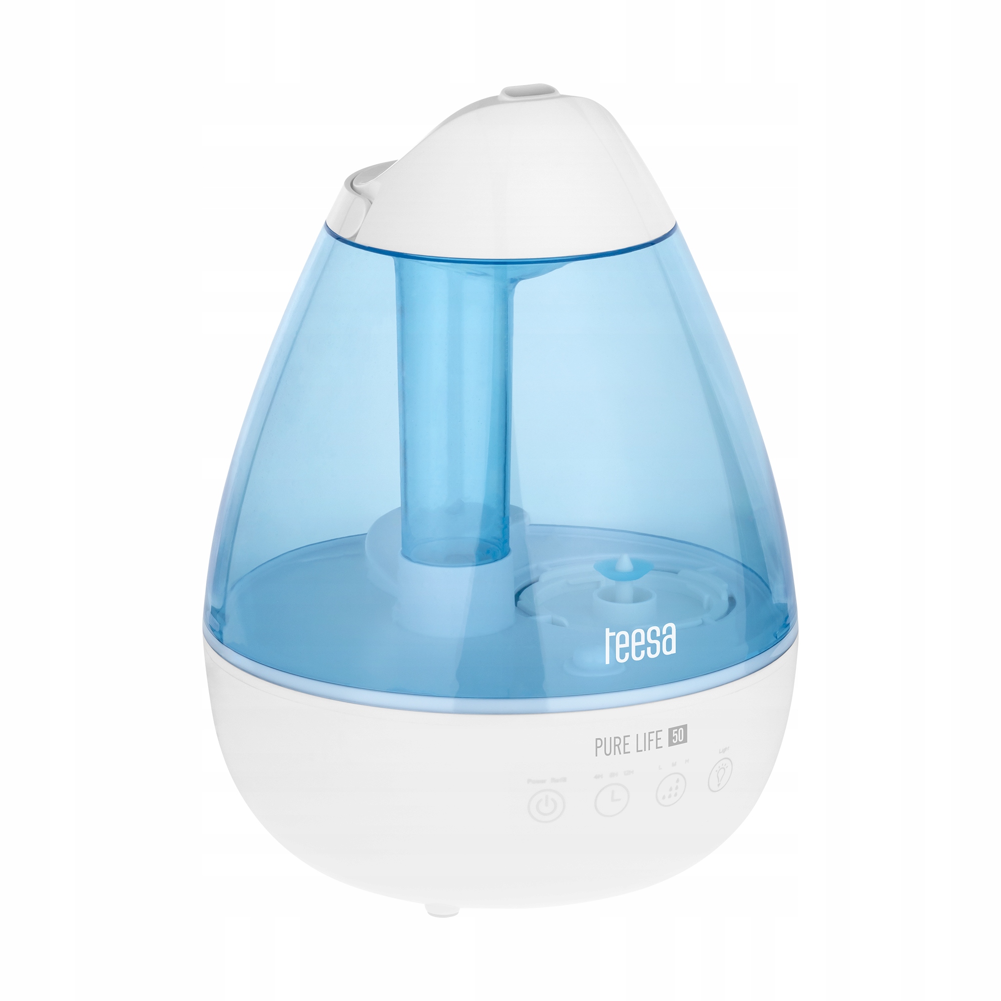 Ultradźwiękowy nawilżacz powietrza 2,2L cichy wydajny lampka Led