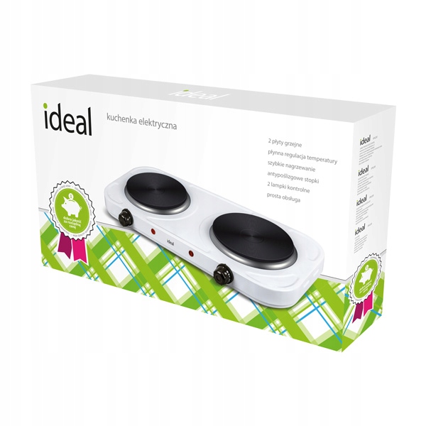 KUCHENKA ELEKTRYCZNA PRZENOŚNA DWUPALNIKOWA 2 PALNIKI IPG20 IDEAL OUTLET Kod producenta IPG20