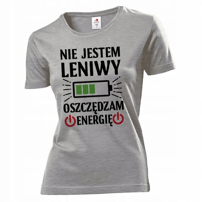 

Koszulka damska Nie jestem leniwy M