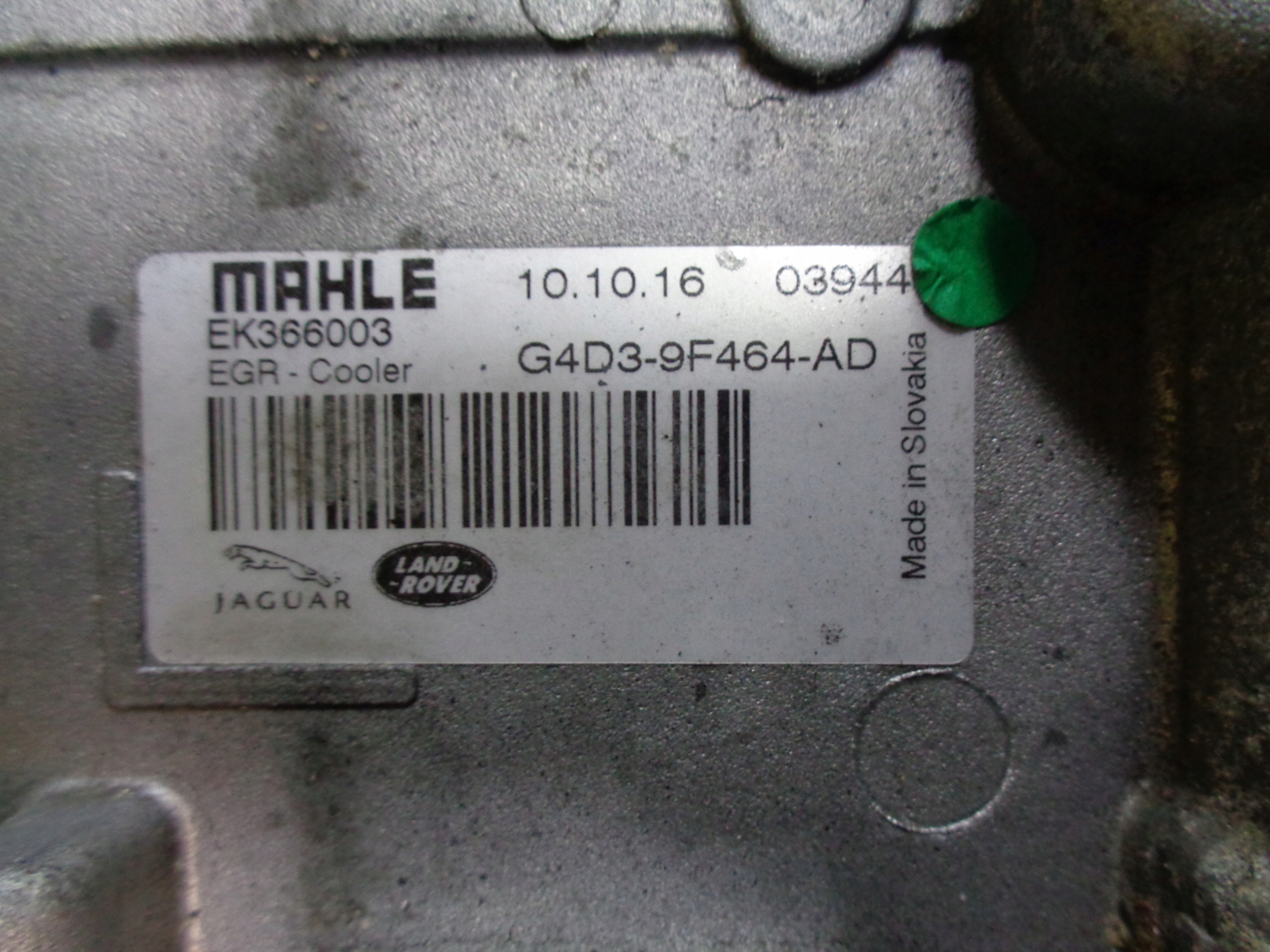 chladič egr ventil JAGUAR XF II X260 2.0 D