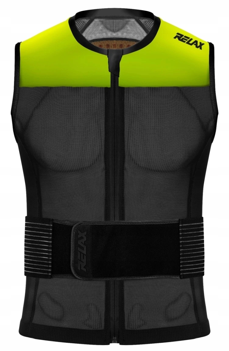 Dětský páteřák vesta Relax Speedmaster Evo Jr. ROP04A 24/25 šedá/neon žlutá
