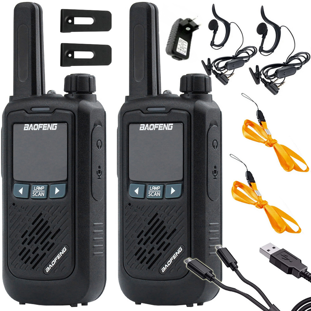 Krátké vlnovky walkie talkie baofeng bf-t17 radiotelefon sada svítilna 2ks