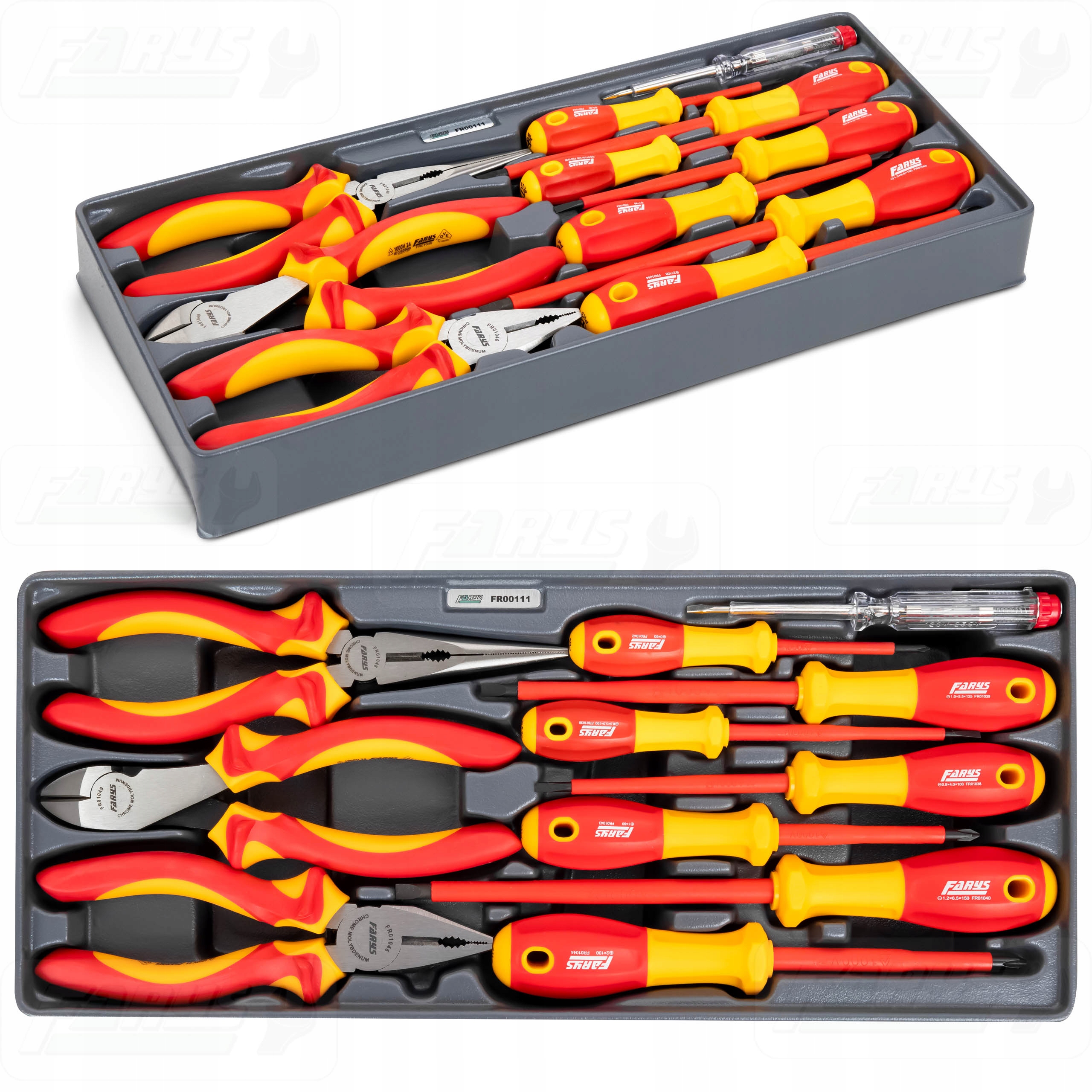 WKŁAD DO SZAFKI WYPOSAŻENIE PREMIUM ZESTAW NARZĘDZI IZOLOWANYCH 11 SZT