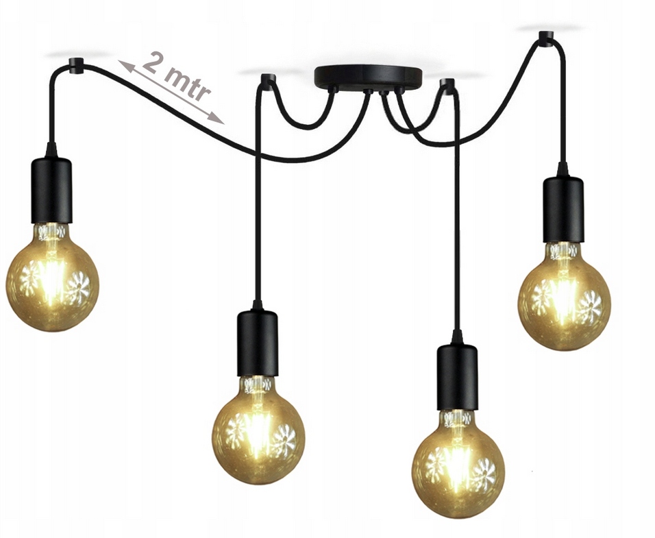 Závěsná stropní lampa Pajak 4 lustr 4xE27 Loft stropní lampy lustry