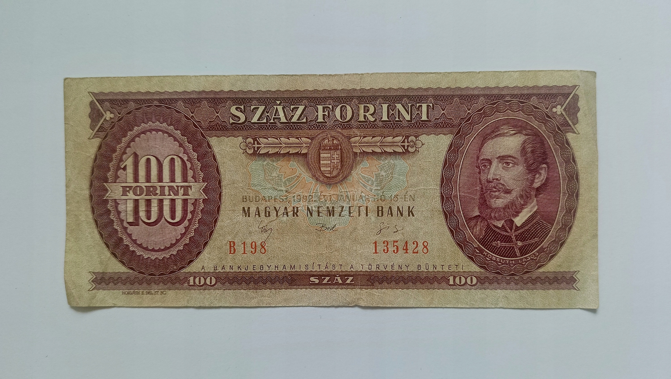 102 - Węgry - 100 FORINTÓW 1992