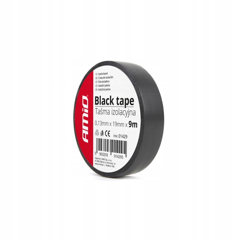 

Taśma Izolacyjna Izolacja 19mm x 9m Czarna