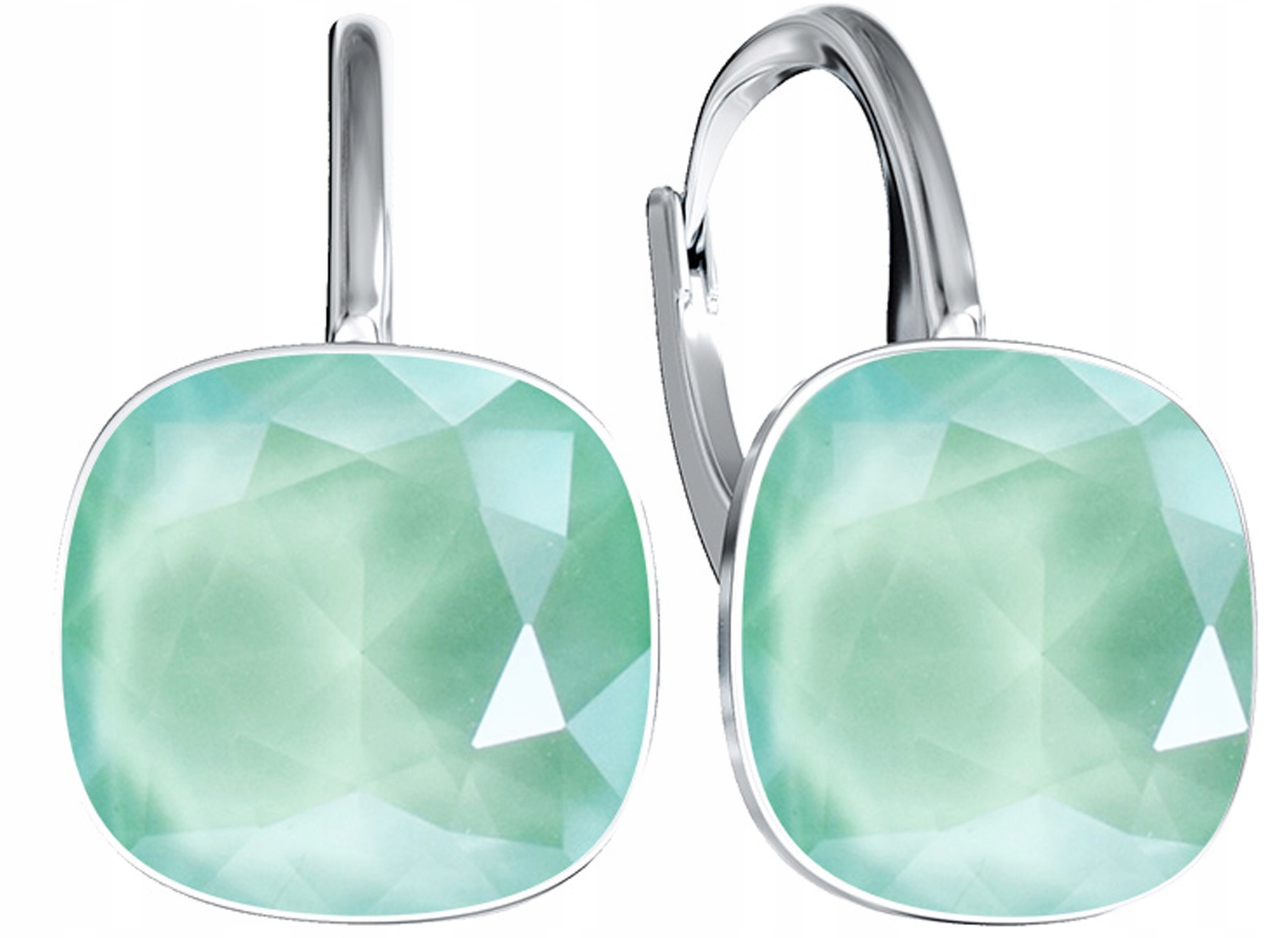 Dámské Náušnice ze stříbra Anglické krystaly Závěsné narozeniny Výročí