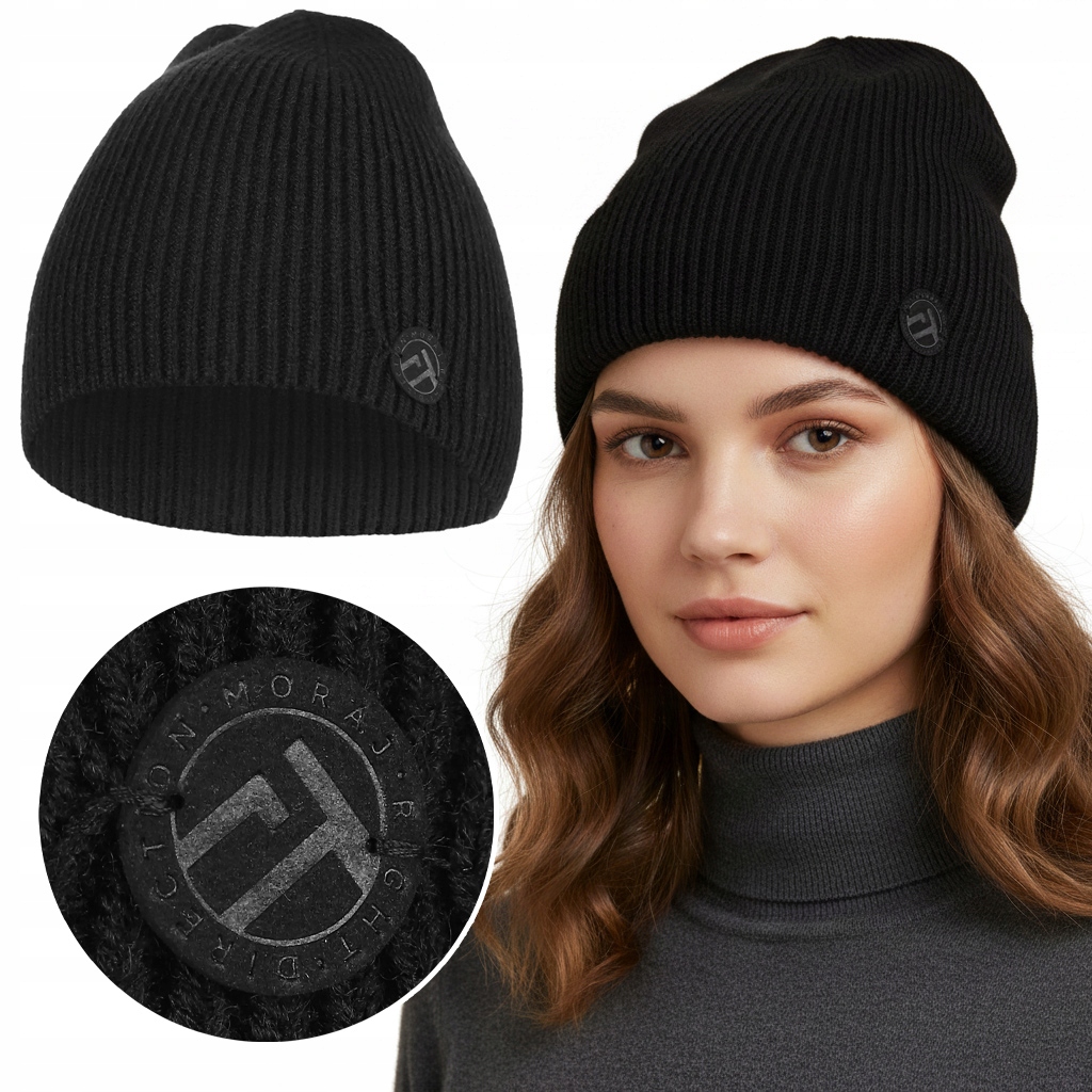 Módní dámská Čepice Moraj Stylová čepice s pruhy Univerzální