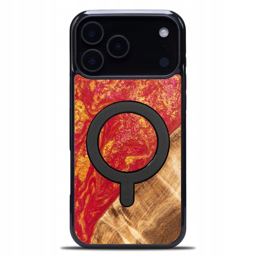 Etui Bewood Unique do iPhone 17 Pro Max Neons Paris z MagSafe